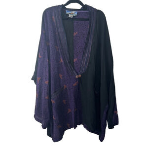 TIENDA HO Blouse & Cardigan Boho Lagenlook Rayon Free Size Art to Wear Pkt D21